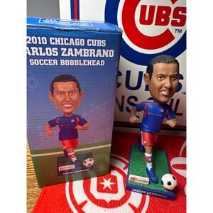 Carlos Zambrano Chicago Cubs Fannie May Soccer Bobblehead 2010 Wrigley Field